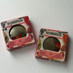 Bernardin Vtg Decorated Mason Jar Snap Lids Standard Size Fruit Vegetable Design